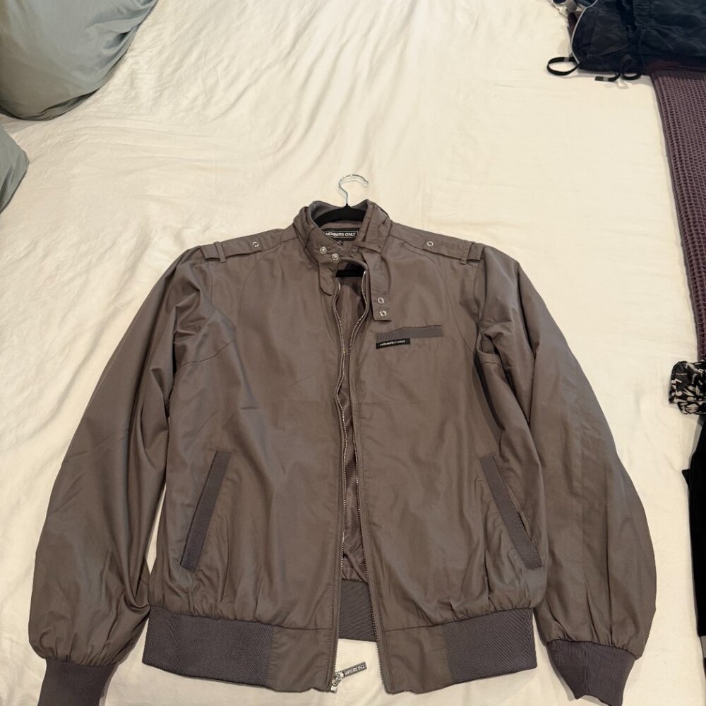 Members Only Gray Bomber Jacket - Picture 2 of 6